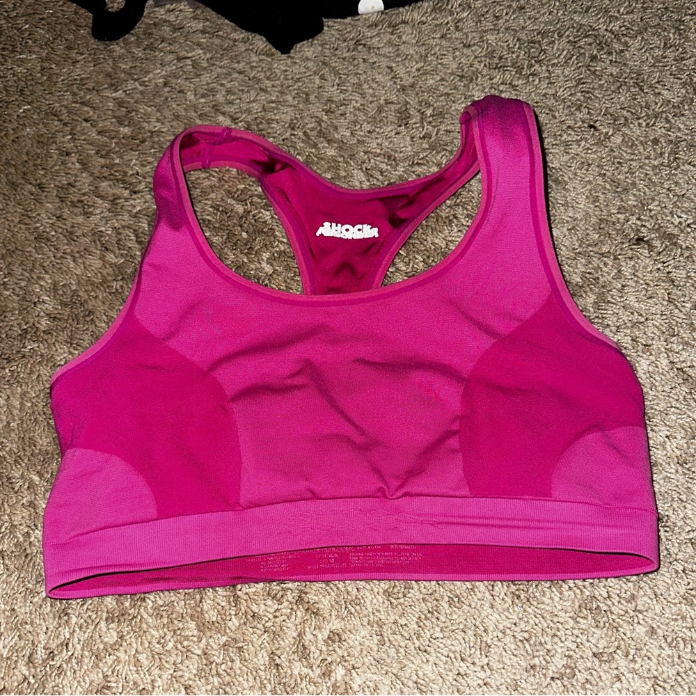 Shock Absorber Pink Athletic Gym Workout  Sports Bra Size Medium